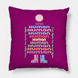 Trans Rights Are Human Rights Pillow