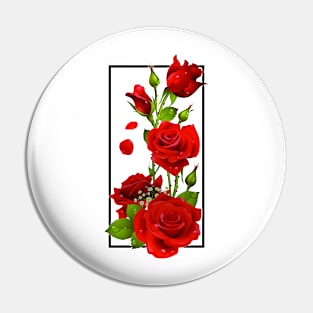 flowers rose red in rec Pin