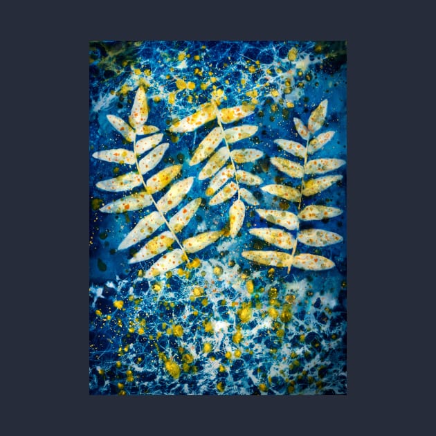 Botanical cyanotype 1 by redwitchart