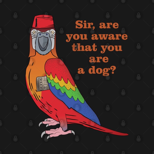 Funny Parrot Wearing a Fez by SunGraphicsLab