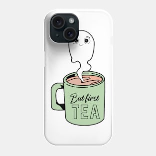 But first tea illustration Phone Case