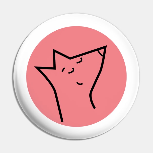 pink fox Pin by hi-special