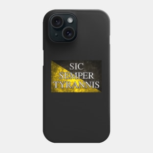 Sic Semper Tyrannis - Anarcho Capitalism Flag Phone Case