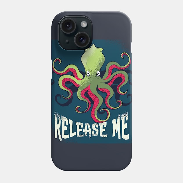 Release Me Kraken Phone Case by Urban_Vintage