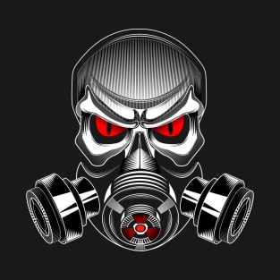 Skull With Gas Mask T-Shirt