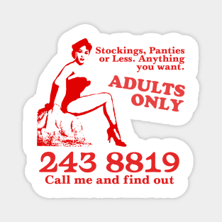 Adults Only - Vintage Design Magnet