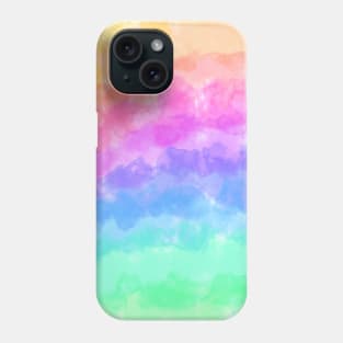 Rainbow Watercolor Background Phone Case