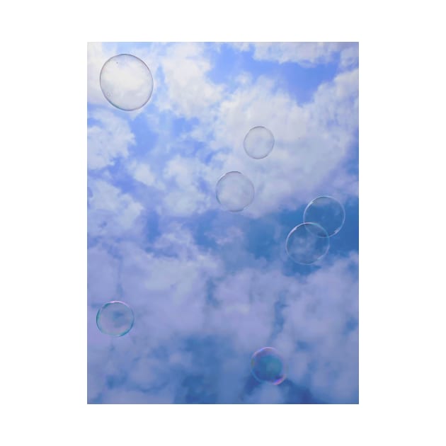 Bursting soap bubbles in the sky by Kate-P-