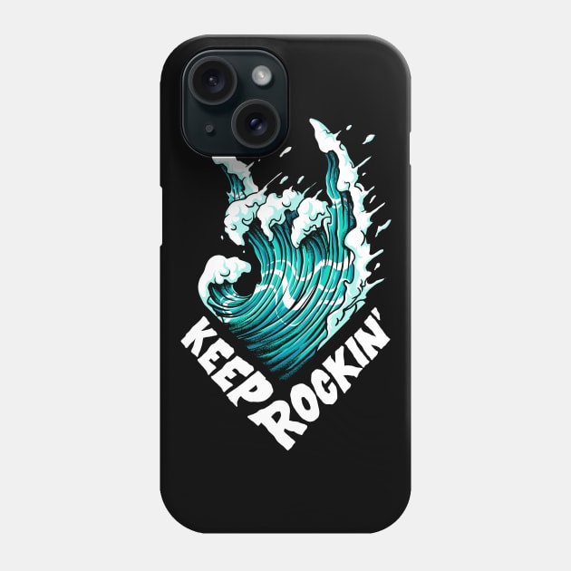 iron wave Phone Case by spoilerinc