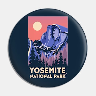 A Vintage Travel Art of the Yosemite National Park - California - US Pin