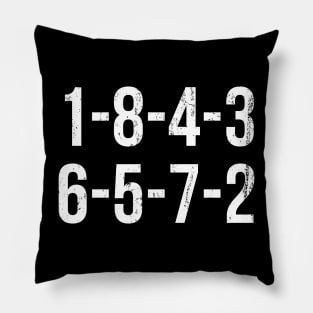 1-8-4-3-6-5-7-2 Firing Order - Funny Gift Pillow