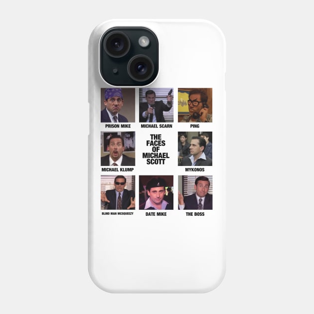 The Faces Of Michael Scott - The Office Phone Case by FalconArt
