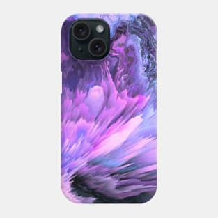 Harmful Help Glitched Fluid Art Phone Case