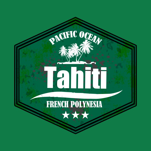 TAHITI Pacific Ocean Emblem by dejava