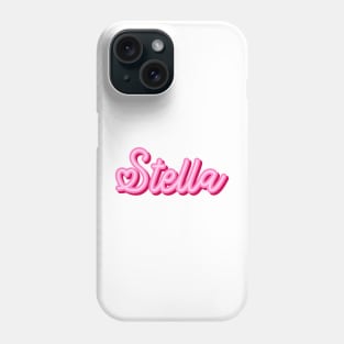 Stella name pink heart Phone Case