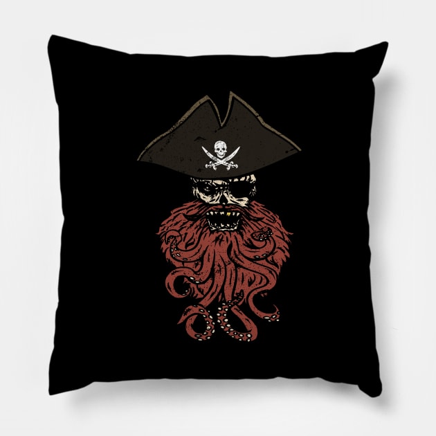 CAPTAIN OCTOPUS Pillow by walterorlandi