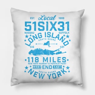 LOCAL 51631 LONG ISLAND NEW YORK 118 MILES Pillow