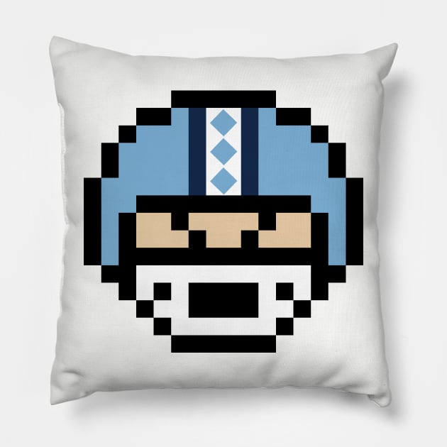 8-Bit Helmet - North Carolina Pillow by The Pixel League