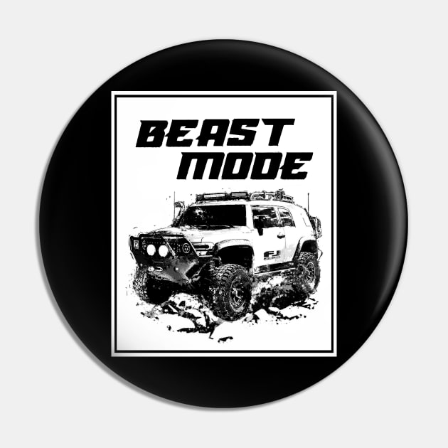 FJ Cruiser Beast Mode Pin by MatamuaArt