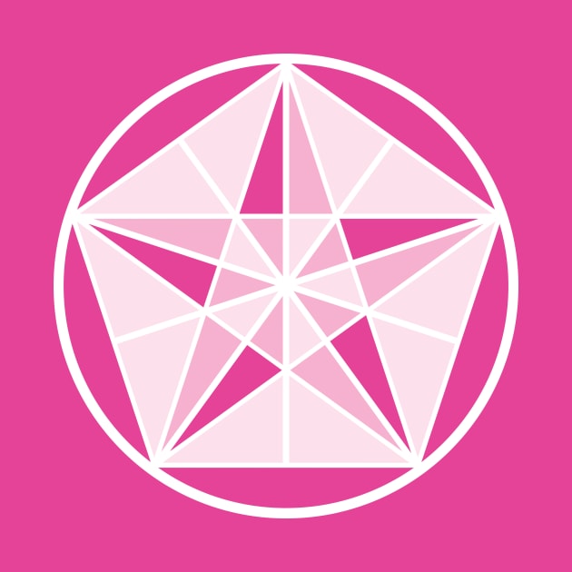 Pink Crystal Star by Crystal Star Creations