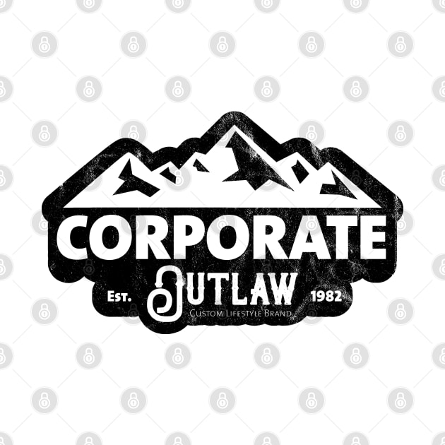 Eternal Entrepreneur : Corporate Outlaw - Mountains White by FOOTBALL IS EVERYTHING