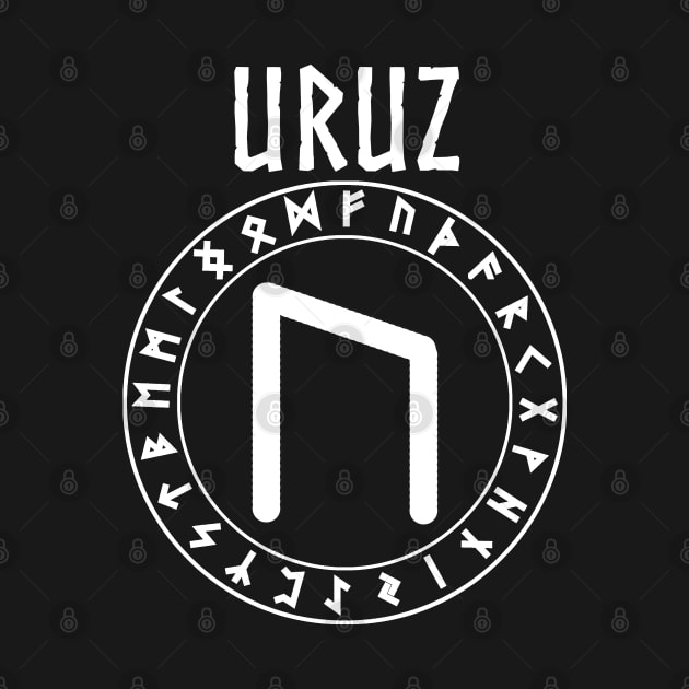 Uruz Norse Rune of Power by AgemaApparel