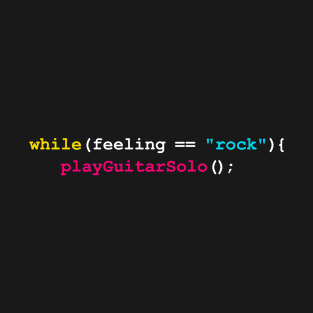 Funny Guitar Solo Coding Snippet T-Shirt