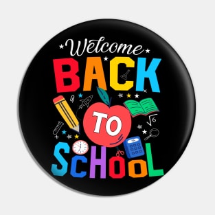 Welcome Back To School First Day Of School Students Teachers Pin