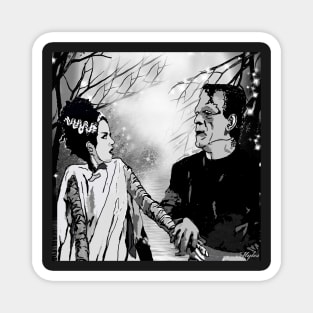 FRANKENSTEIN AND WIFE:  WE WERE MEANT FOR EACH OTHER Magnet