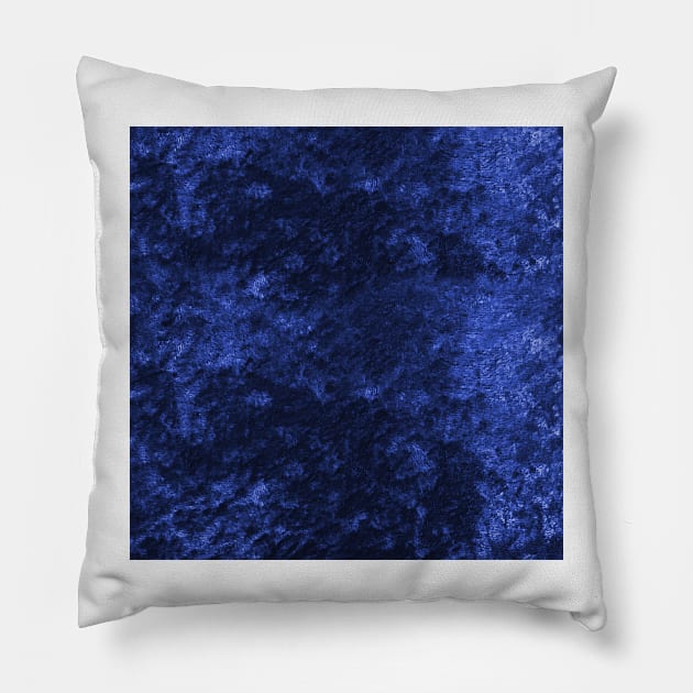 Royal blue navy velvet Pillow by RoseAesthetic