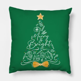 Nurse Christmas Tree Pillow