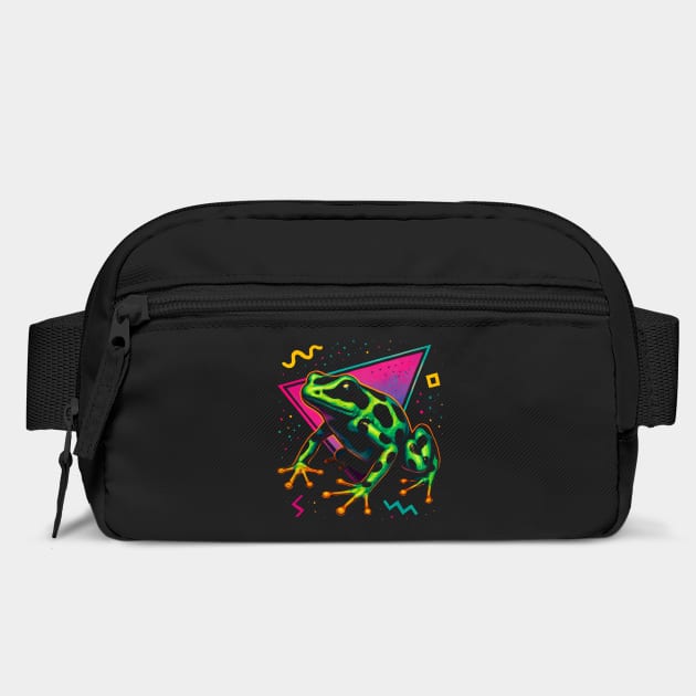 Retro Neon Strawberry Dart Frog by Reptiq's Store
