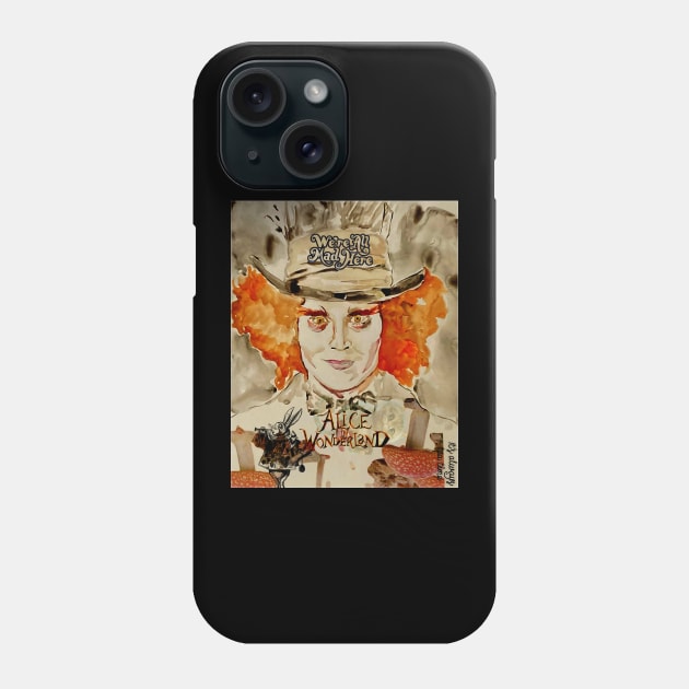 Mad Hatter Phone Case by Jadenkai