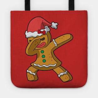 Christmas Dabbing Mrs Gingerbread Girl Women Tote