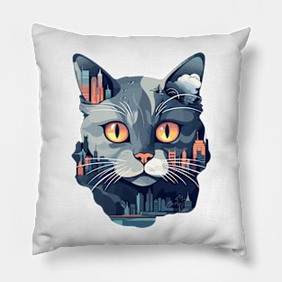 Cat Animal World Pet Dog Loving Fun Pillow