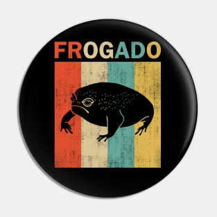 Black Desert Rain Frog Frogado Retro Vintage Style Pin