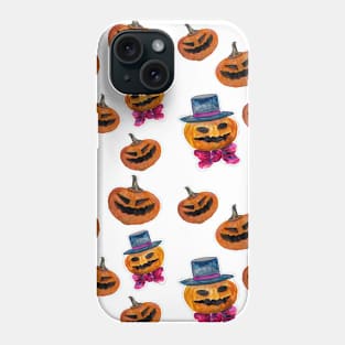 Halloween Pumpkin Heads Pattern Phone Case