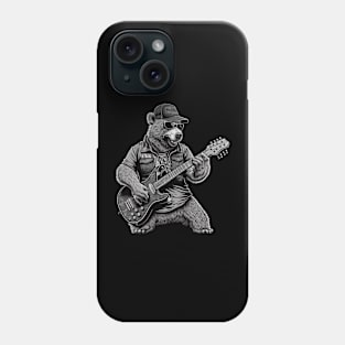 Bear Playing a Guitar Phone Case