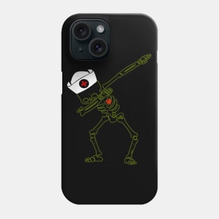 Dabbing skeleton Nurse Halloween Phone Case