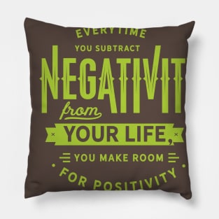 Positivity Negaivity Pillow