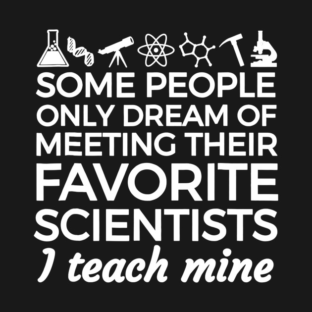 Discover SCIENCE TEACHER teach biology chemistry physics - Teacher - T-Shirt