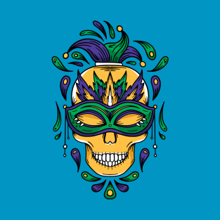 Mardi Gras Skull T-Shirt