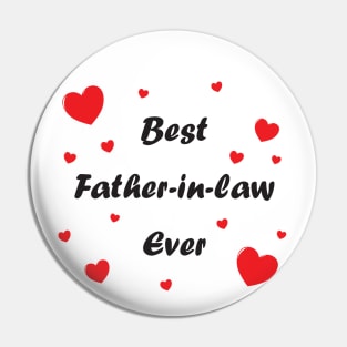 Best father in law ever heart doodle hand drawn design Pin