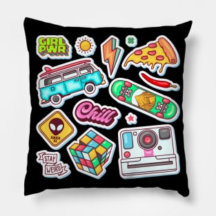 Sticker Abstract Pillow