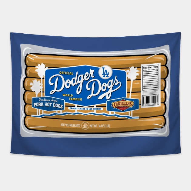 Dodger Dog Pack Tapestry by ElRyeShop