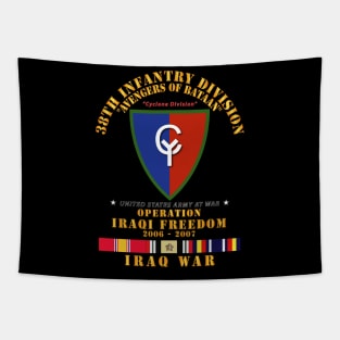 38th Infantry Division - w Iraq SVC Ribbons - OIF Tapestry