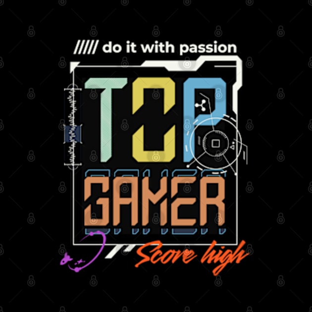 Gamer Top Video Gamer by bert englefield 