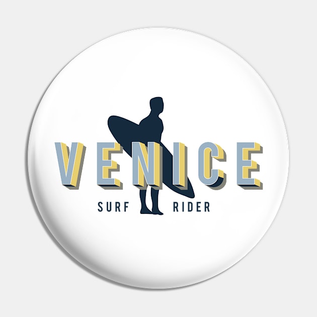 Venice Beach, California, Surf Rider Pin by RachelLaBianca