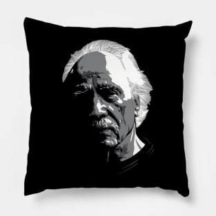 John Carpenter greyscale Pillow