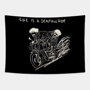 Life Is A Beautiful Ride Tapestry